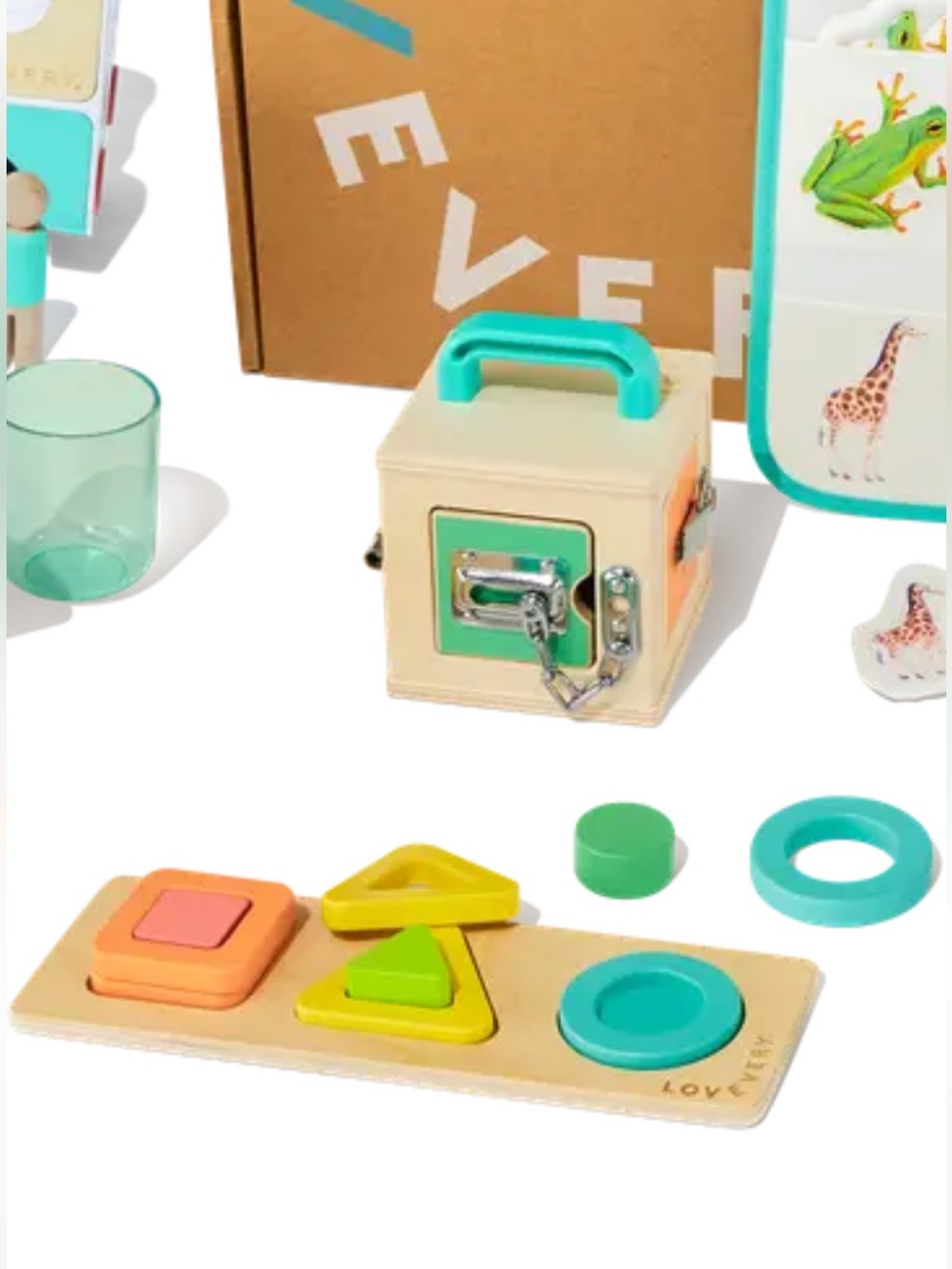 Lovevery Montessori Wooden Busy Lock Box from Realist Playkit